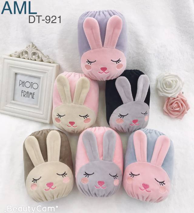 韩版可爱兔子袖套女长款工作防脏套袖儿童ins手袖头护袖短款秋冬季