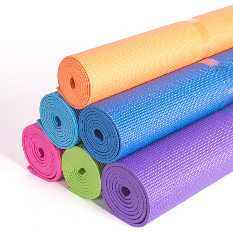 6mm加厚防滑发泡单色运动垫瑜伽垫健身垫瑜伽毯可折叠定制生产详情图1