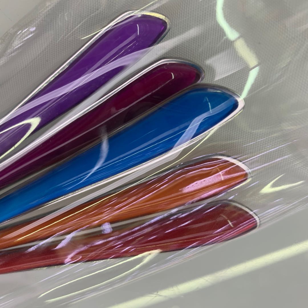 Stainless steel colored handle stainless steel spoon Specification image