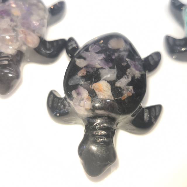 厂家直销树脂仿生物小乌龟工艺品装饰配件细节图