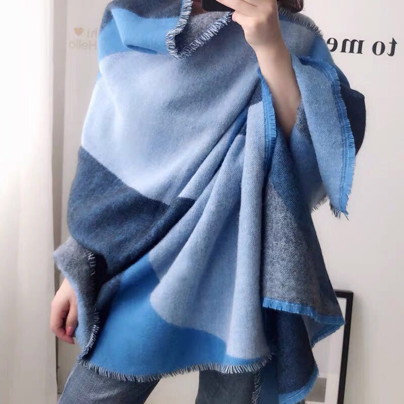 Net Red Wind Autumn And Winter Scarf Thickened Warm Neck European And American Travel Shawls details Picture