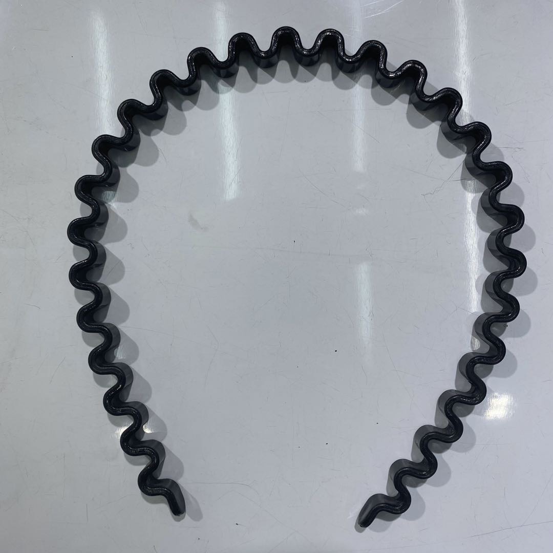 Hot new simple fashion plastic black wave type adult headband thumbnail
