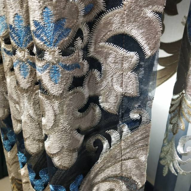 Sherry hollowed-out embroidered curtains details Picture