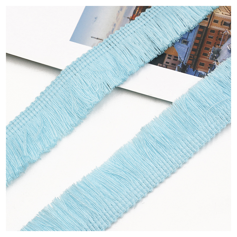 Colorful polyester lace earrings, clothing cushions, tassels and accessories details Picture