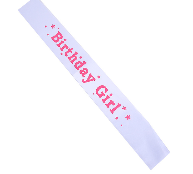 Wedding supplies, dance party etiquette ribbons with printed logos, birthday girl party etiquette ribbons Specification image