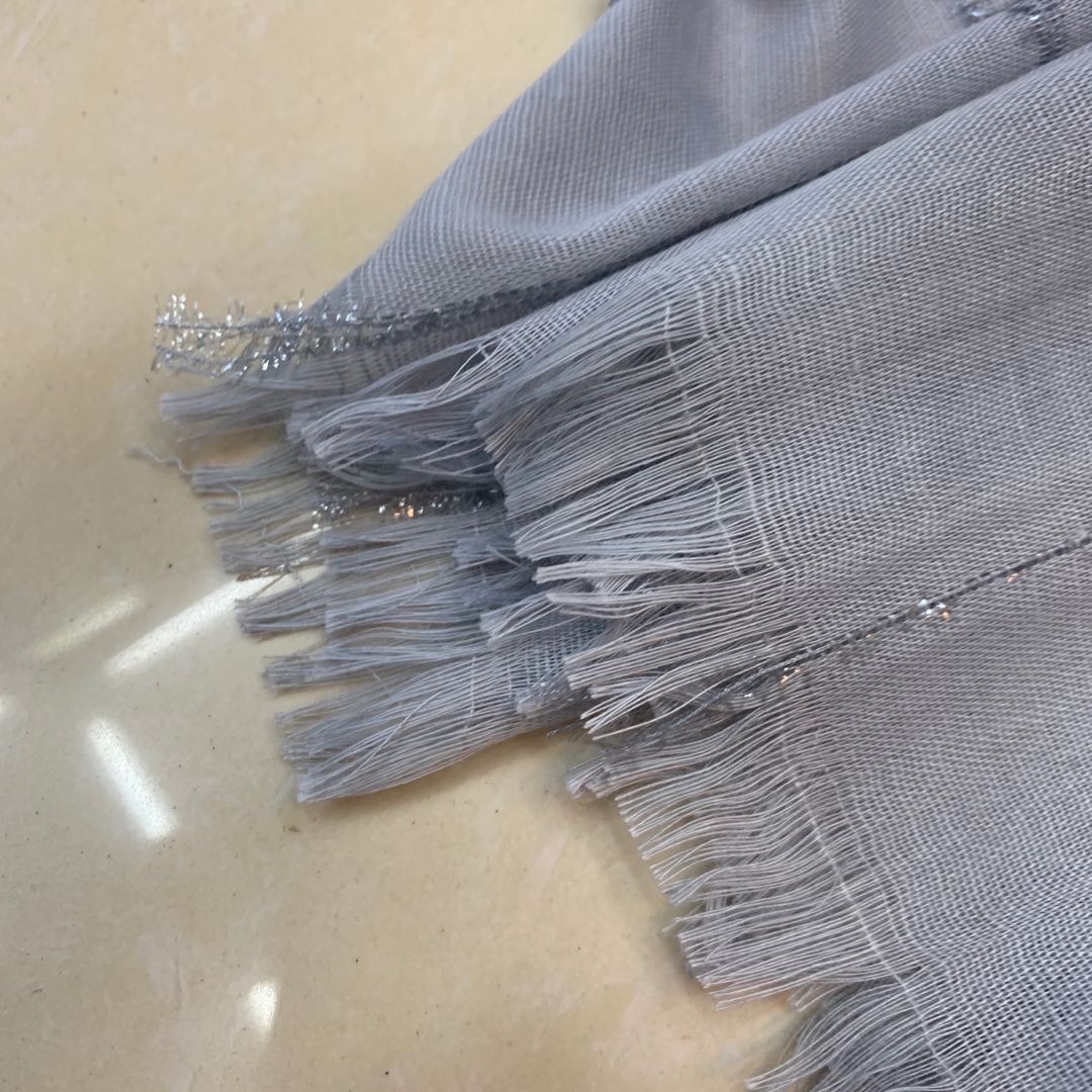Plaid Feather Yarn Scarf Fashion Scarf Scarf Manufacturers Direct Sales details Picture