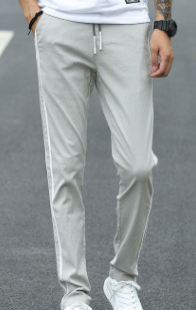 夏季休闲裤男士男装宽松春季2020新款冰丝薄款运动裤子