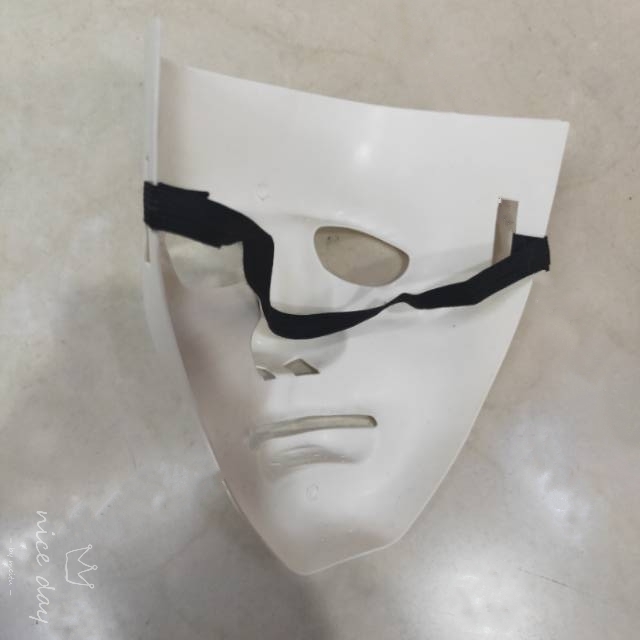 厂家直销万圣节舞客造型面具带松紧设计细节图