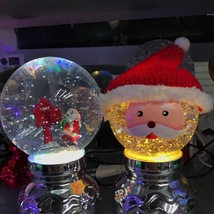 水晶球LED灯雪花天空之城女友儿童圣诞节欧式礼品生日礼物