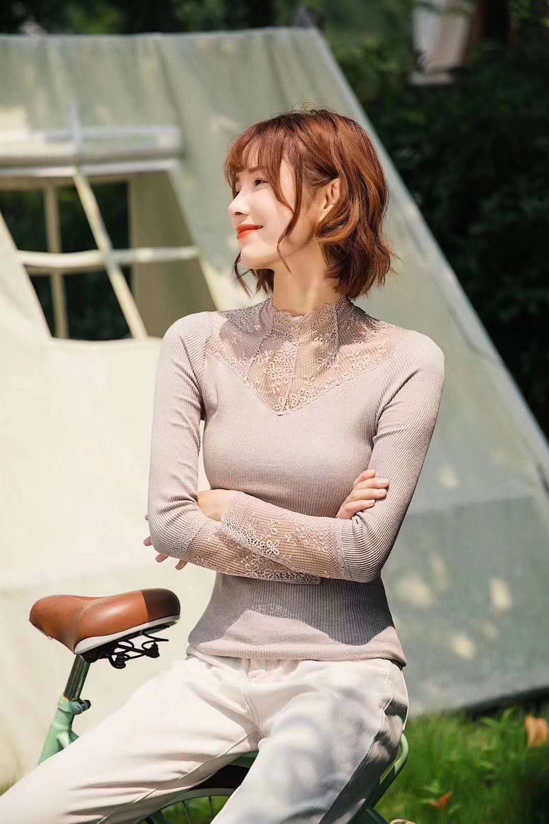 Women's Sexy Underwear Long Sleeve Slim Comfortable Fashion Thin Blouse Specification drawing