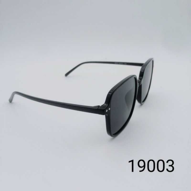 新品时尚墨镜大框方框太阳镜偏光镜韩版网红潮人高档黑色男女通用19003细节图