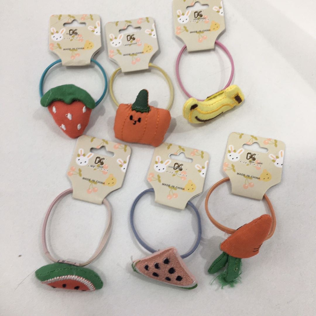 儿童发圈韩国水果皮筋可爱布艺发卡潮宝宝发绳女童头绳