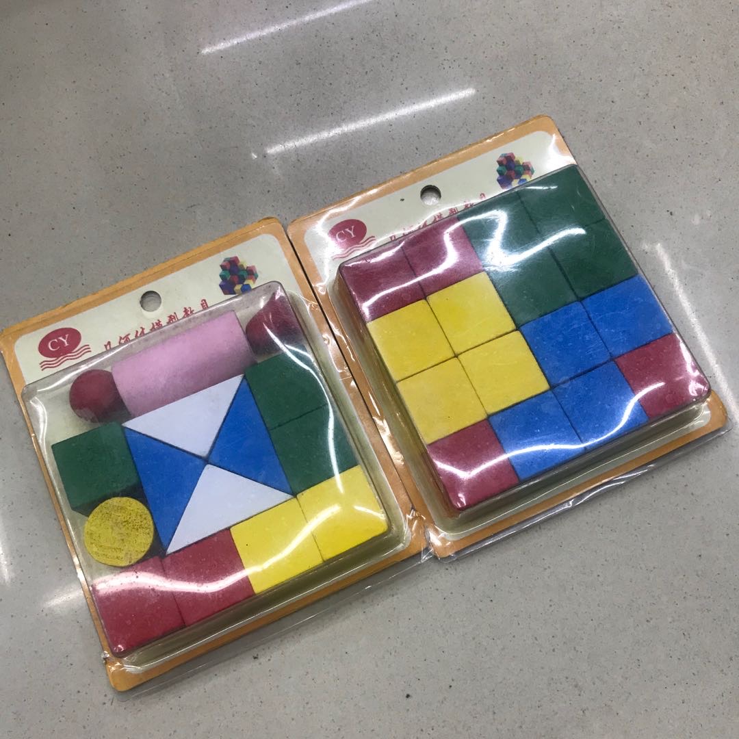 Student complete set of geometric body kits, geometric body storage, cube and cuboid geometric models, teaching AIDS for intelligence details Picture