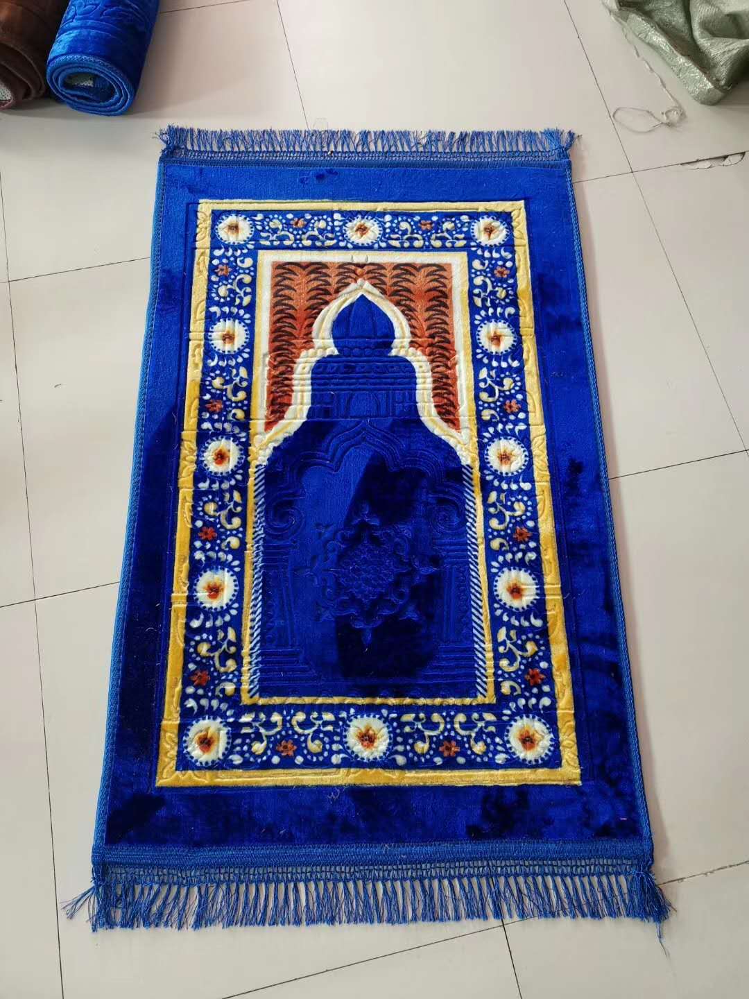 Retro-style prayer carpet, comfortable bathroom carpet, high-quality home decoration carpet, anti-slip, wear-resistant and easy to clean Specification image