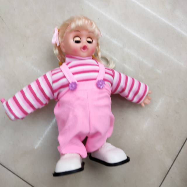 The manufacturer sells pink girl walking baby children's music dolls thumbnail
