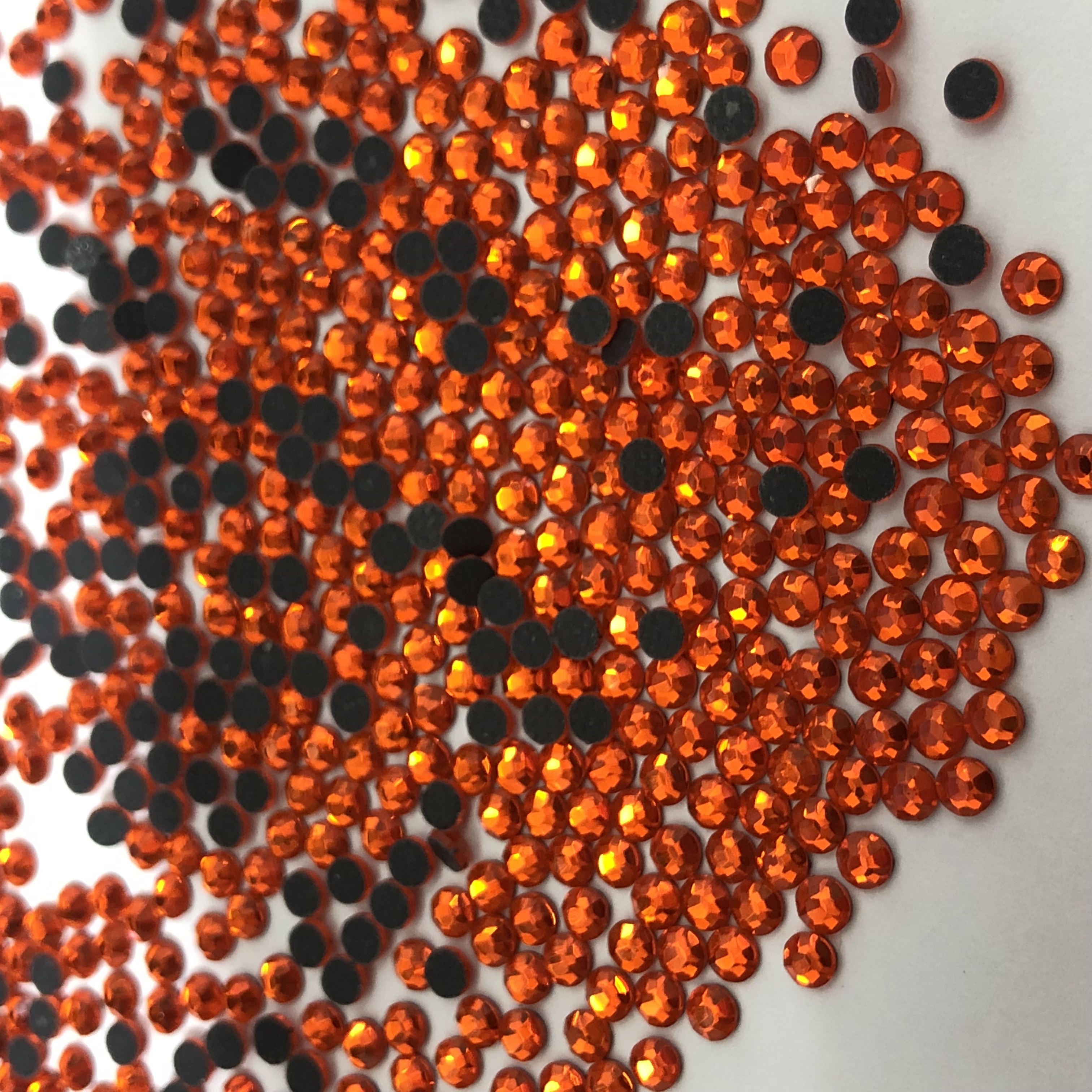 Orange Ss20 Middle East Drill Dmc Flat Bottom Drill Nail Drill Diy Drill details Picture