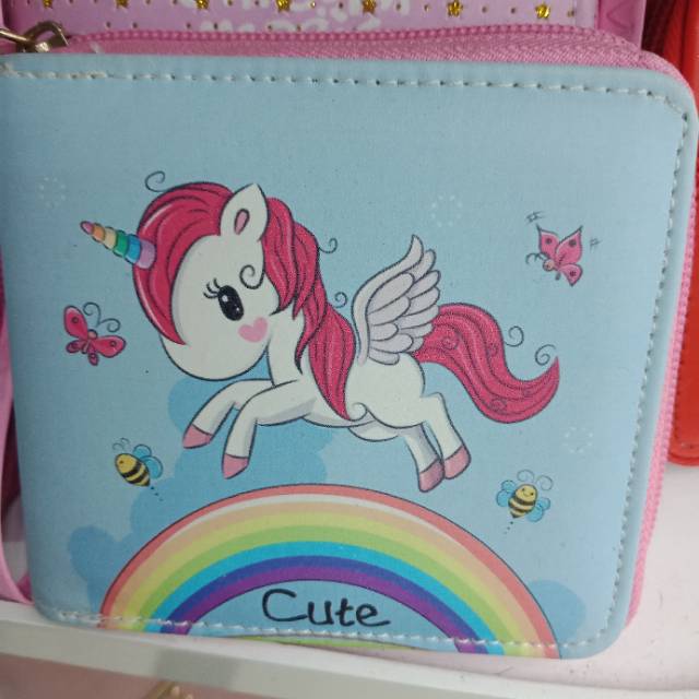 Little Pegasus pattern coin purse for little girls