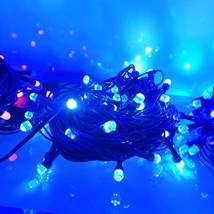 婚礼圣诞装饰led彩灯球圆球户外装饰串灯球泡粗线黑线防水特大圆球串灯