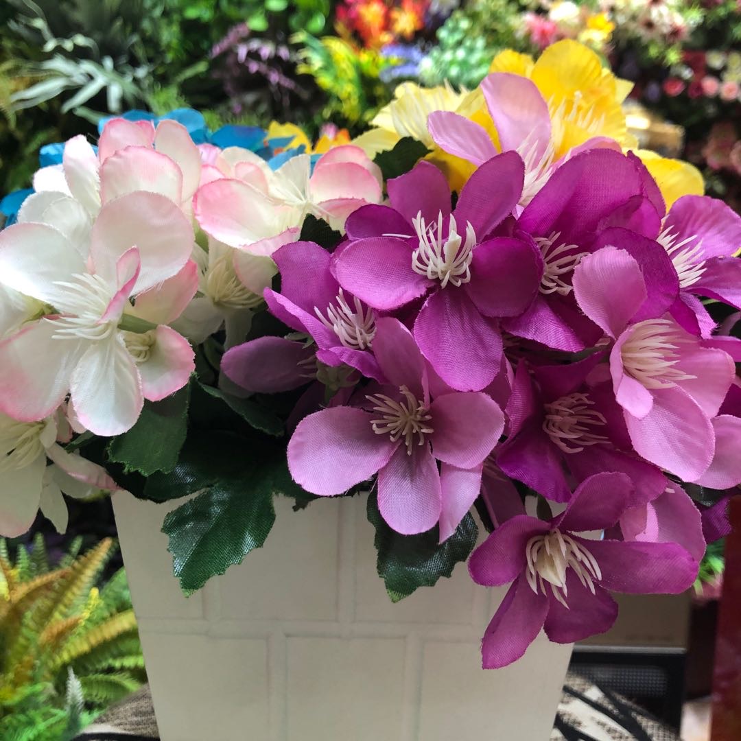 ins北欧假花花束绢花花艺插花客厅塑料花摆件餐桌装饰摆设