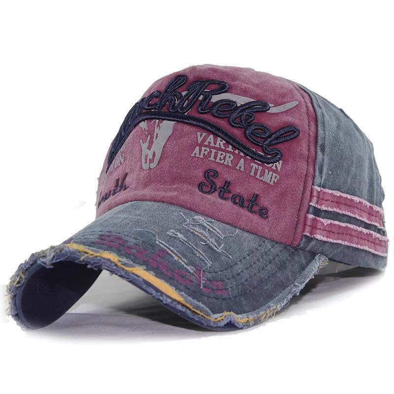 Aliexpress Baseball Cap Korean Version Of Cowboy Do Old Broken Edge Hat Grinding Edge Fishing Cap Men And Women Couples Sunscreen Cap details Picture