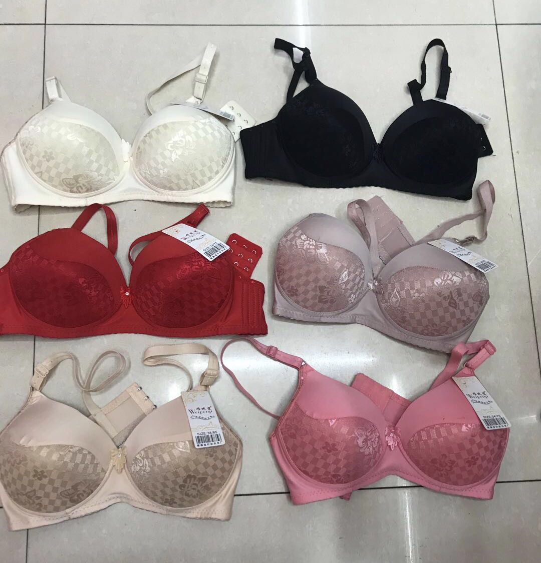 厂家直销外贸bra新款蕾丝印花文胸内衣大码时尚舒适胸罩细节图