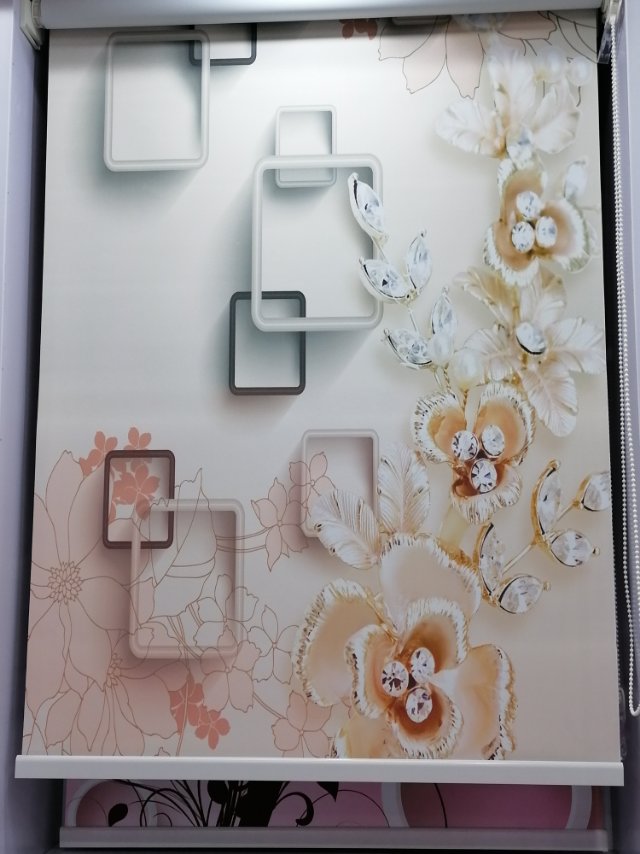 3D printed roller blinds, light-blocking hand-pulled lifting roller blinds, waterproof curtains for offices, bathrooms, kitchens and bedrooms