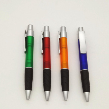 Transparent Color Pole Big Hook Plastic Office Advertising Ballpoint Pen
