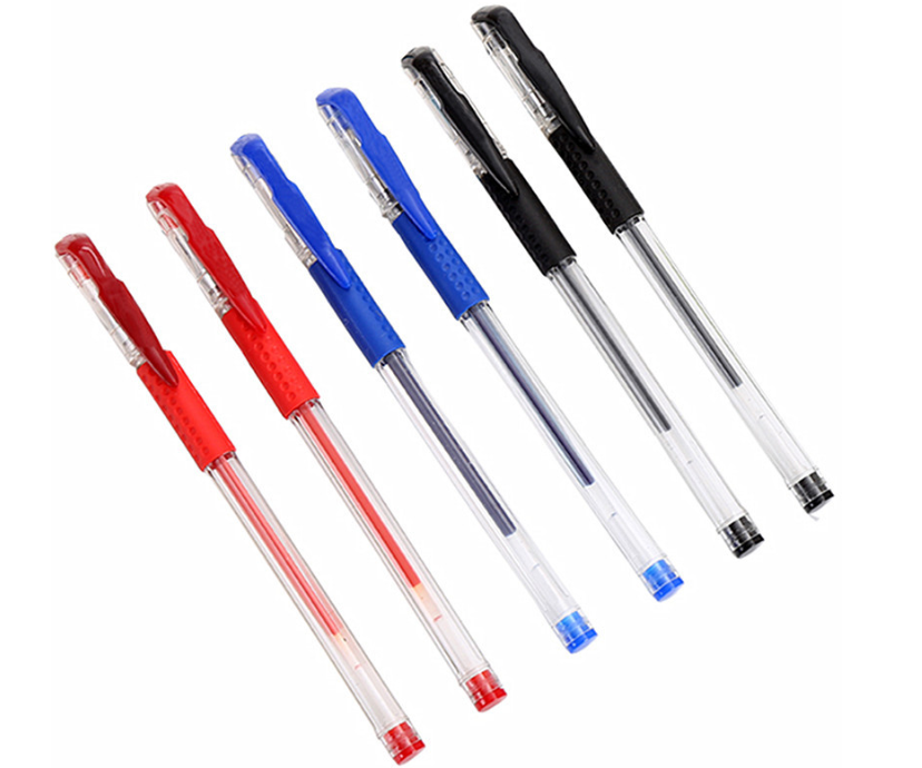 New European standard 05mm gel pen, water-based pen, syringe pen, office gel pen, signature pen, student pen, loose details Picture