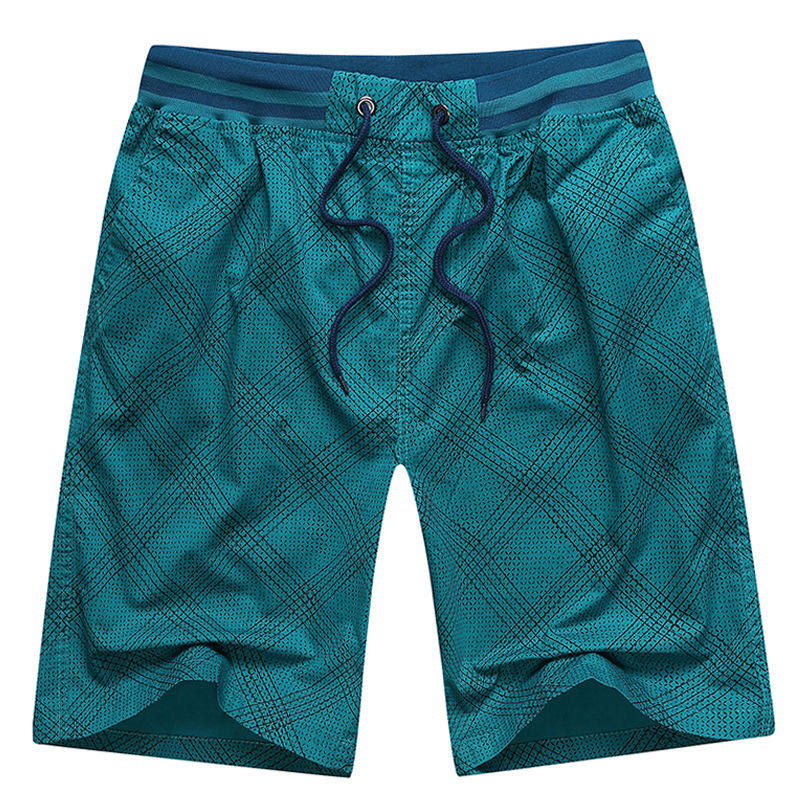 Fat Beach Pants Men Loose Plus Fat Plus Size Cotton Shorts Wear Sports Shorts