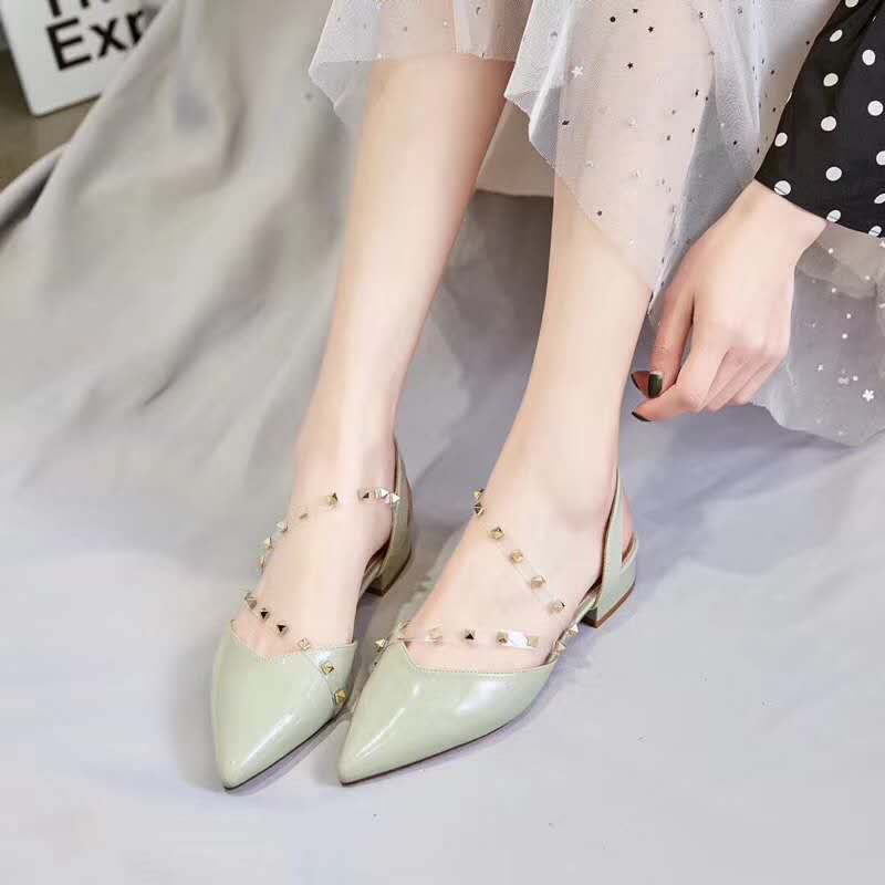 1612-1爱多2020新款广州女士米色休闲尖头凉鞋产品图