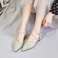 1612-1爱多2020新款广州女士米色休闲尖头凉鞋产品图