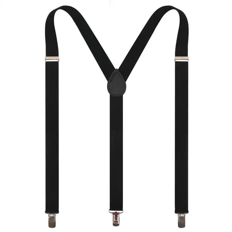男士成人挂钩背带西裤吊带西装衬衫背带夹胖人松紧防滑吊裤带