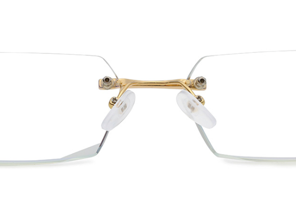 New anti-blue light reading glasses, frameless edge-cut glasses, exquisite senior glasses Specification image