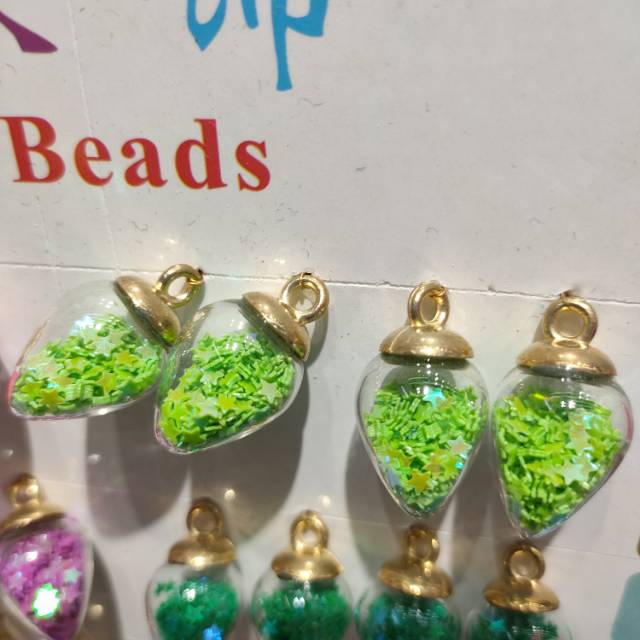 Best-selling glass quicksand jewelry accessories details Picture