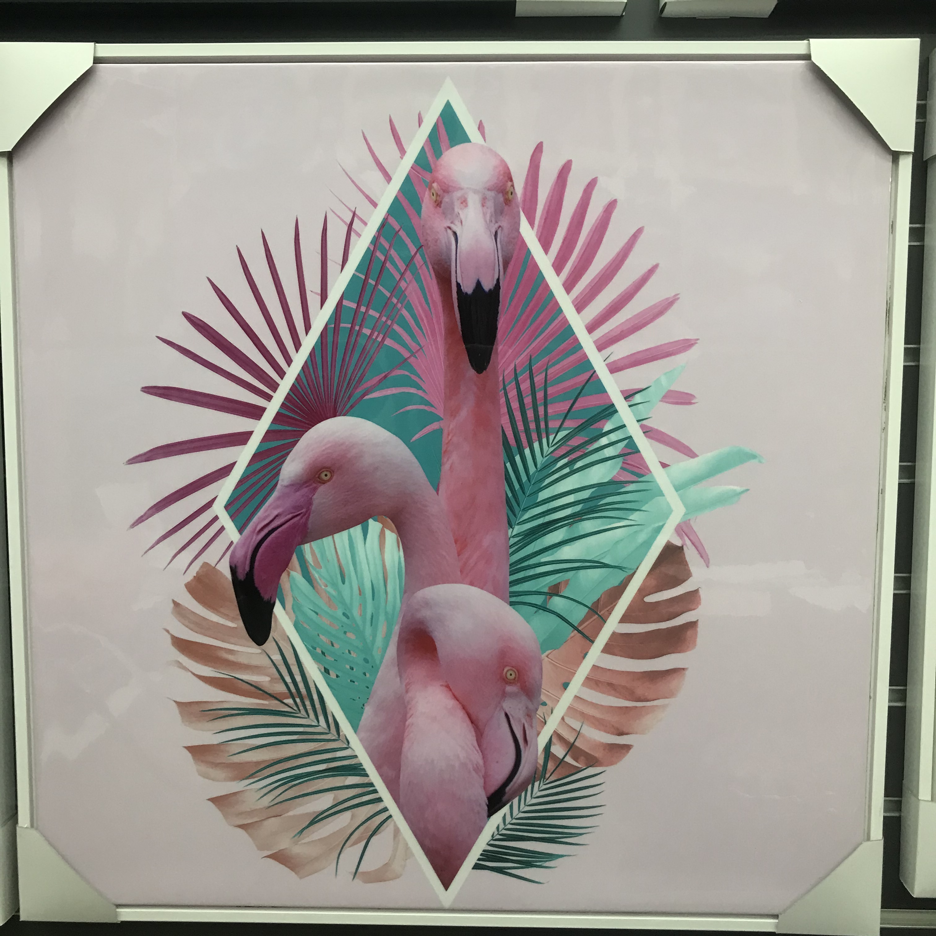 Nordic style living room decoration painting Ins decorative flamingo painting fresco contracted modern dining room bedroom wall painting thumbnail