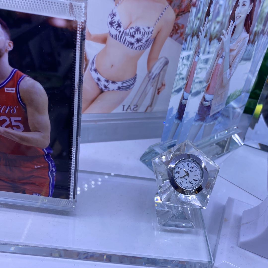 Clock, photo frame, crystal creative display piece Specification image