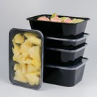 一次性饭盒方形快餐盒外卖饭盒打包圆形汤碗PP塑料餐盒透明带盖