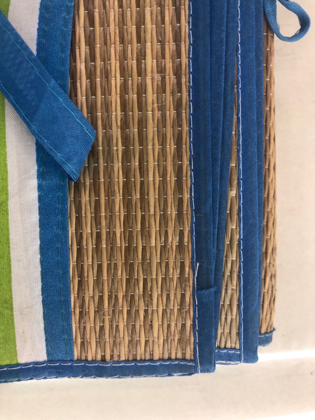Three-Fold Straw Mat Students Straw Mat Single Seat Beach Seats Students Seats 90*170 Specification drawing