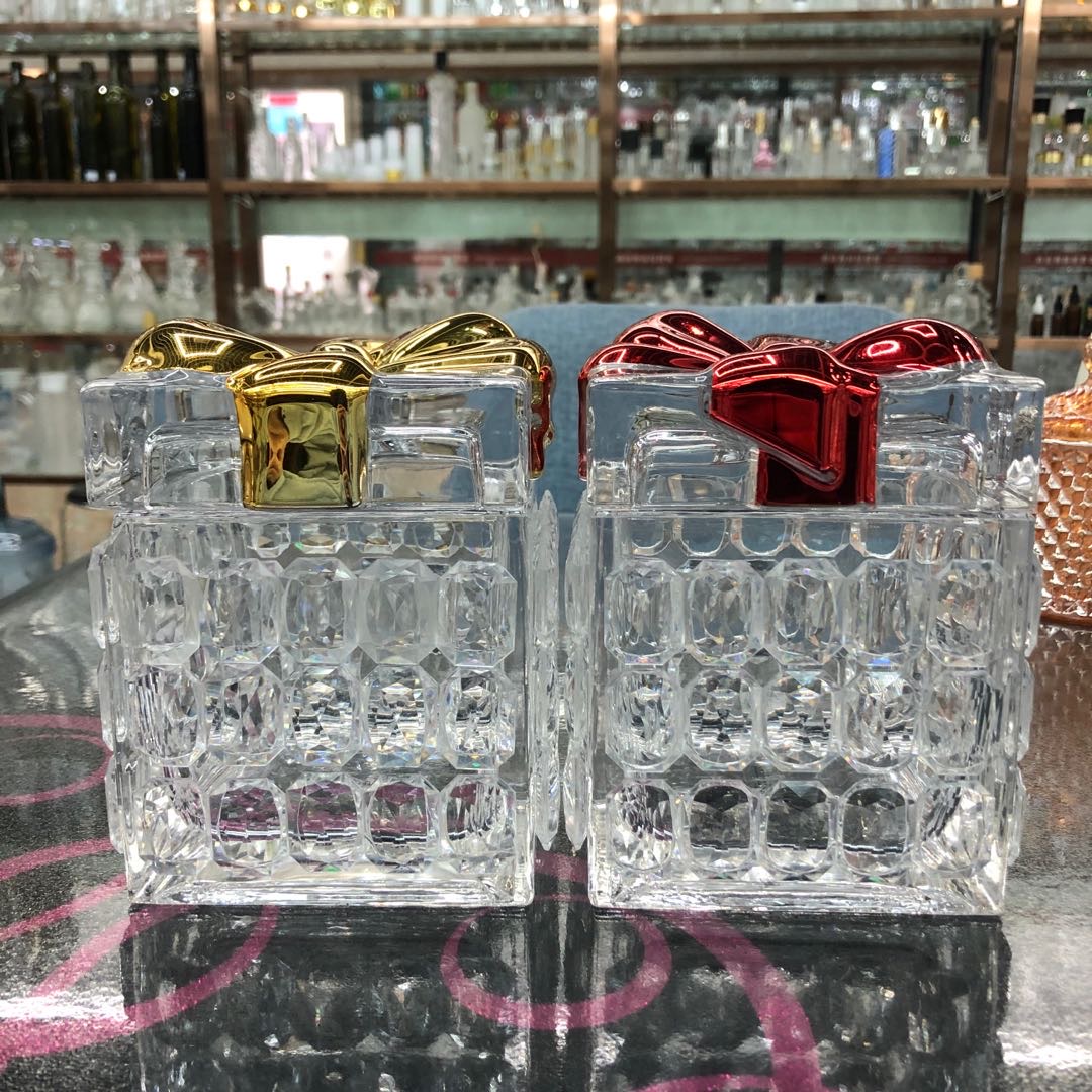 四方飘带糖缸带钻糖罐四色厂家直销当季新品可批发可零售