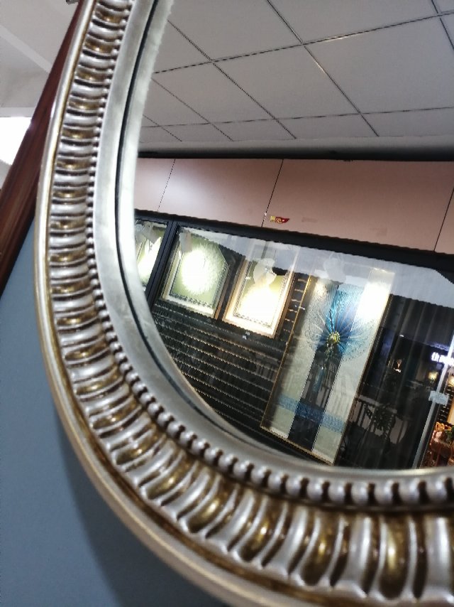 Factory Direct European Simple Oval Bathroom Mirror Beauty Hairdressing Mirror Hotel Villa Decorative Mirror details Picture