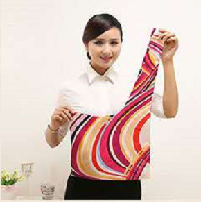 Women's Fashion Trend Temperament Floaty Changeable Striped Scarves Specification drawing