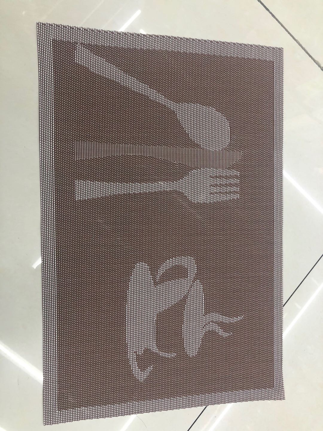 Pvc Waterproof Non-Slip Western Placemat Insulated Anti-Hot European Table Mat Specification drawing
