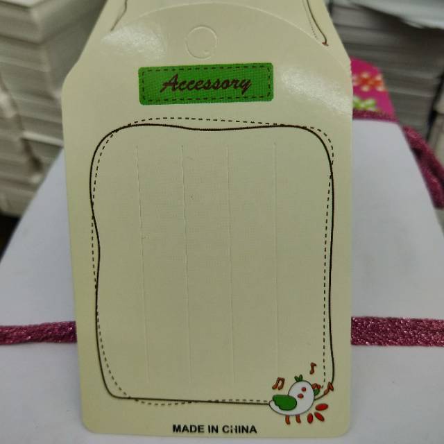 Fine Hairpin & Wrap Card