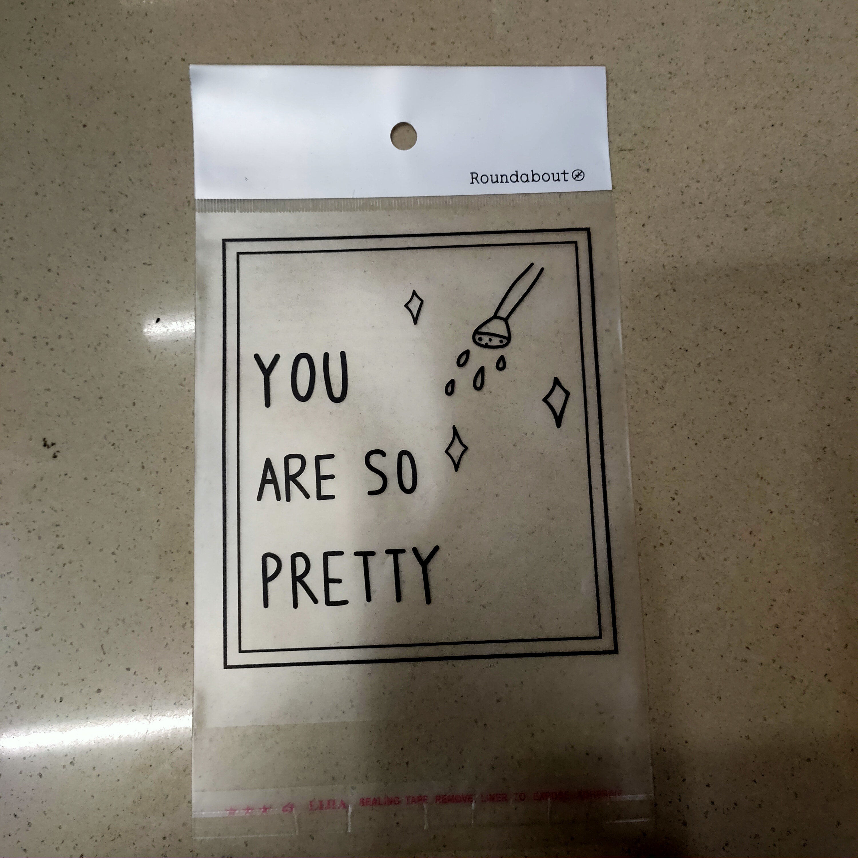 OPP卡头自粘袋子自封口透明挂孔定制白色珠光塑料小饰品包装胶袋