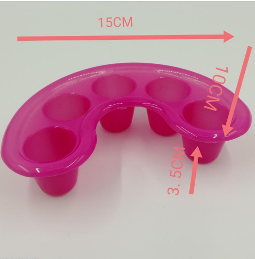 Five-finger nail art soaking bowl, nail art tools and supplies, nail removal five-hole soaking bowl, five-finger separated soaking bowl bowl