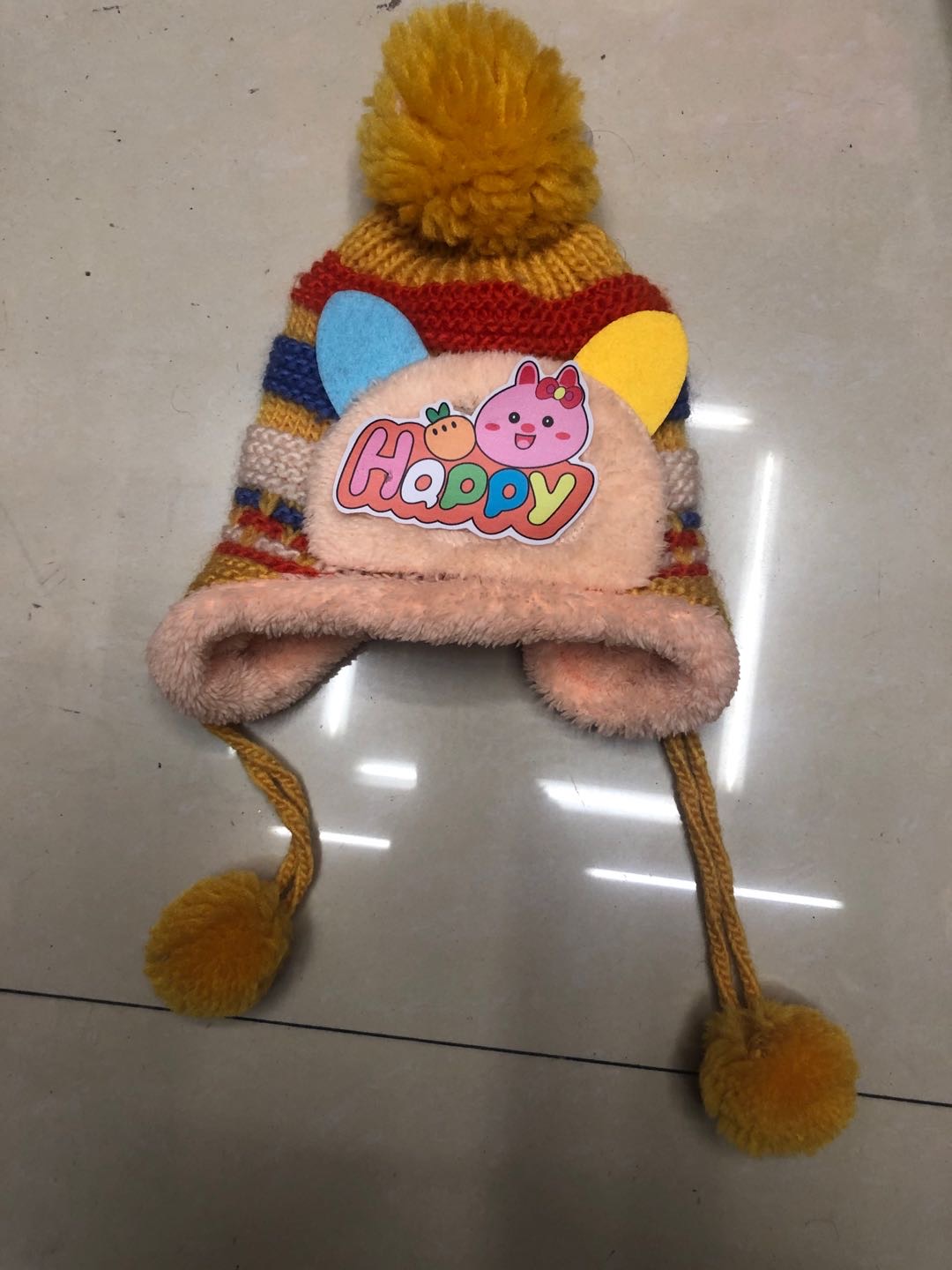 Korean Version Of Warm Hairball Parent-Child Millinery Warm Knit Hat