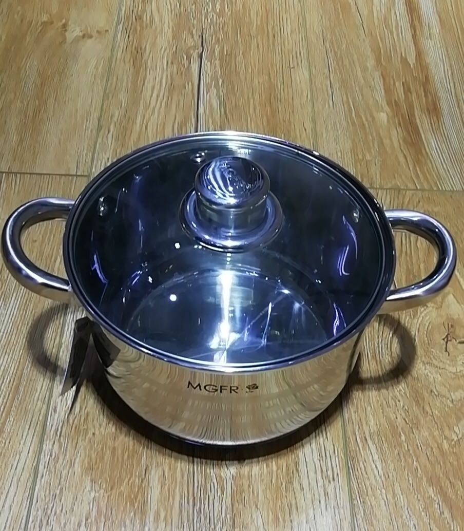201 stainless steel pot four-piece set, induction cooker, gas universal soup pot
