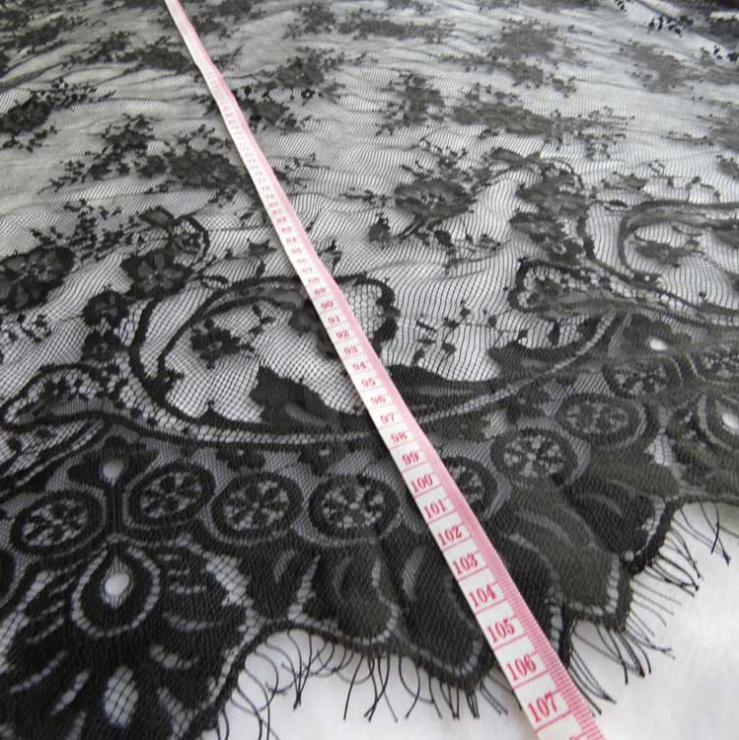 Lace factory's hot-selling embroidery accessories, lace, wholesale curtain lace, best-selling eyelash lace details Picture