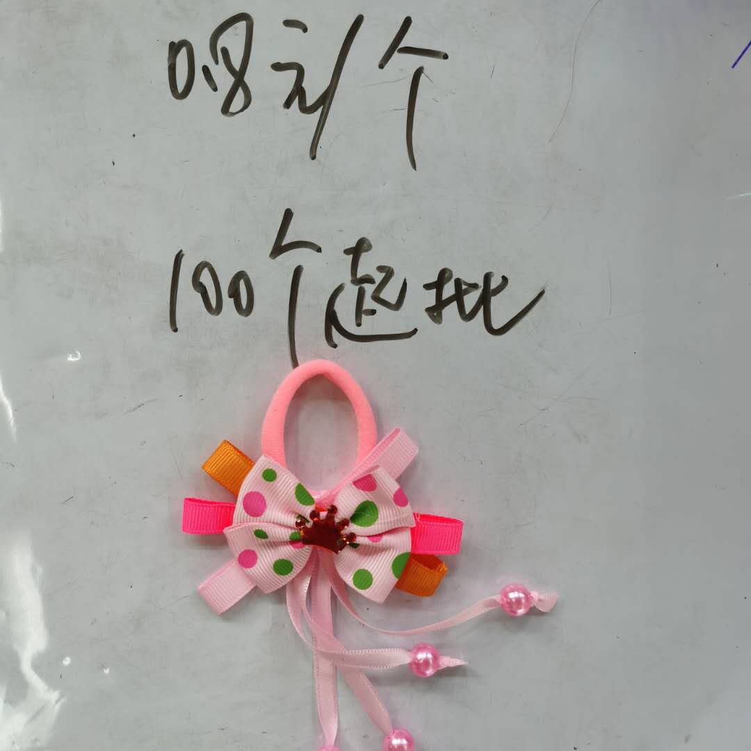 Korean Version Of Fashion And Fashion Children's Cloth Hair Band Bow Rubber Band