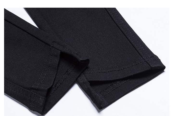 Black leggings for women's outerwear, spring and autumn thin skinny skinny 2020 new style details Picture